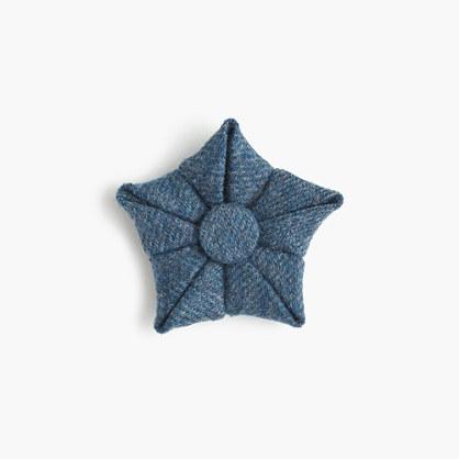 J.Crew Paul Feig J.Crew for blue wool flower lapel pin