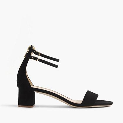 J.Crew Suede double ankle-strap sandals