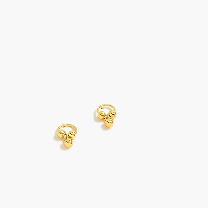 J.Crew Demi-fine 14k gold-plated drop-bead earrings