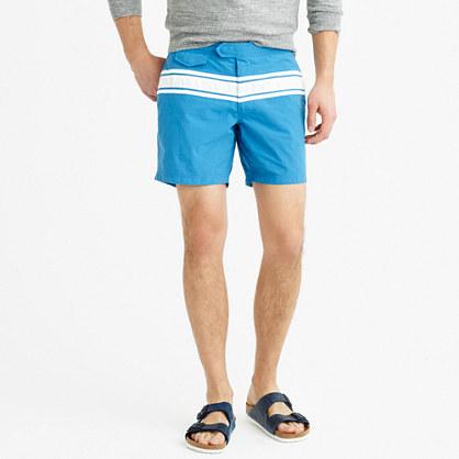 J.Crew 6.5 tab swim short in blue stripe