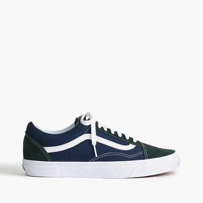 J.Crew Vans&reg; for J.Crew Old Skool sneaker in blue and green suede