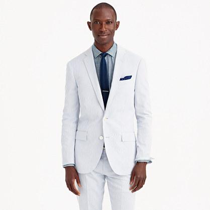 J.Crew Ludlow suit jacket in striped cotton