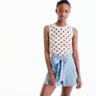 J.Crew Jackie sweater shell in sequin polka dot