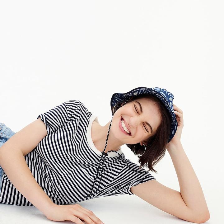 J.Crew Pocket T-shirt bodysuit in stripe