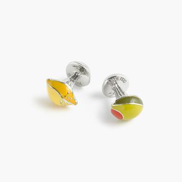 J.Crew Paul Feig for J.Crew lemon and olive cuff links