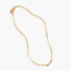J.Crew Demi-fine 14k gold-plated short multi-link necklace