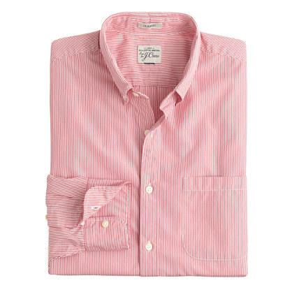 J.Crew Secret Wash shirt in fine stripe