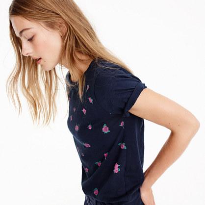 J.Crew Rose-print T-shirt