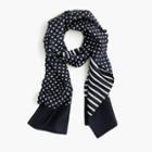J.Crew J.Crew for NET-A-PORTER&reg; Collection double-faced silk skinny scarf