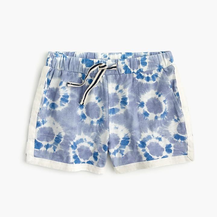 J.Crew Girls' pull-on short in tie-dye