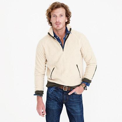 J.Crew Grizzly fleece half-zip pullover