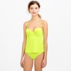 J.Crew Neon underwire swing tankini top