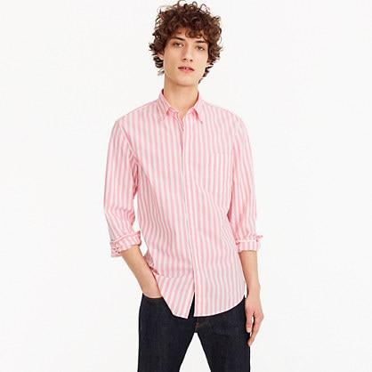 J.Crew Tall Secret Wash shirt in pink stripe