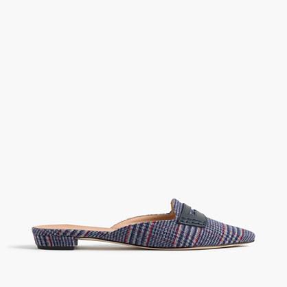 J.Crew Tweed loafer mules