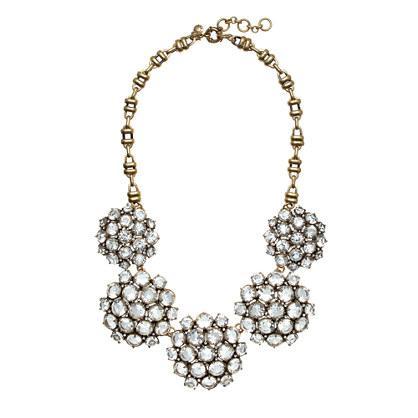 J.Crew Crystal rosette necklace