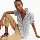 J.Crew Short-sleeve button-up shirt in stripe