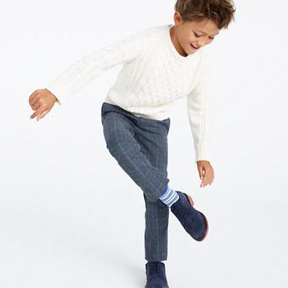 J.Crew Boys' trousers in glen plaid