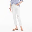 J.Crew Vintage crop jean in destroyed white