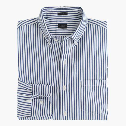 J.Crew Secret Wash shirt in oxbow blue stripe