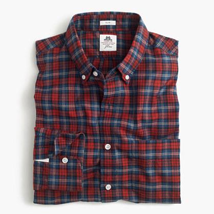 J.Crew Slim Thomas Mason&reg; for J.Crew flannel shirt in red plaid