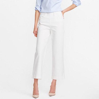 J.Crew Side-zip Rayner jean in white