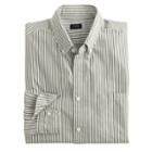 J.Crew Secret Wash shirt in sage stripe