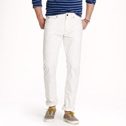 J.Crew 770 Japanese selvedge jean in white