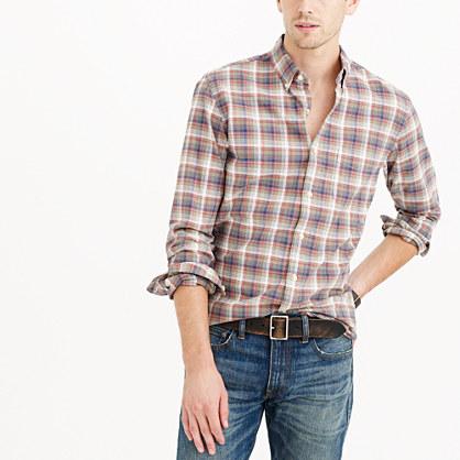 J.Crew Slim vintage oxford shirt in arctic ocean plaid