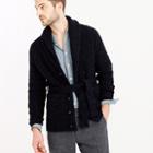 J.Crew Donegal wool belted shawl cardigan sweater