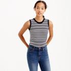 J.Crew Featherweight cashmere shell in stripe