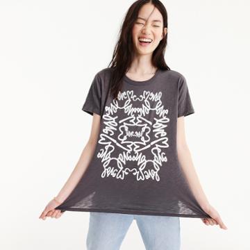J.Crew J.Crew x Curtis Kulig love me T-shirt