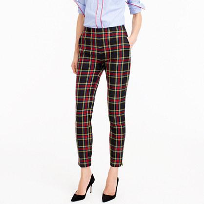 J.Crew Martie pant in Stewart plaid bi-stretch wool