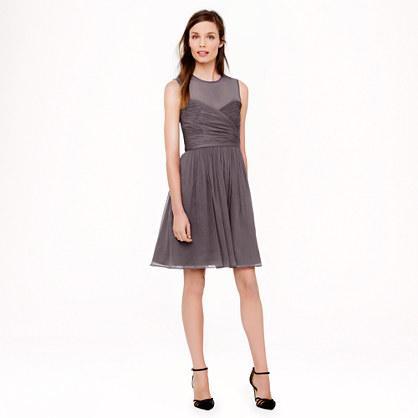 J.Crew Clara dress in silk chiffon