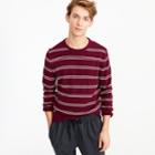 J.Crew Cotton-wool crewneck sweater in red stripe