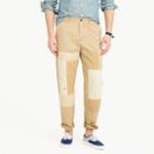 J.Crew Wide-leg patchwork chino pant in embroidered lighthouses