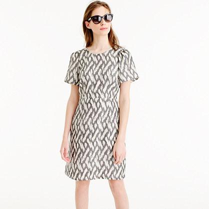 J.Crew Flutter-sleeve dress in ikat