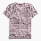 J.Crew Contrast slub cotton ringer T-shirt in stripes