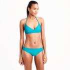 J.Crew Wrap-front halter bikini top