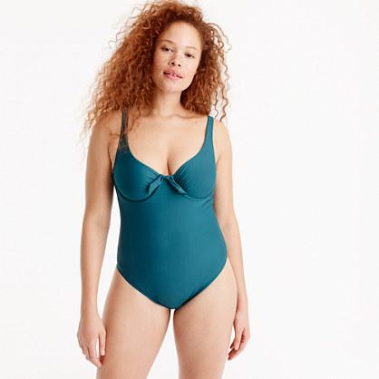 J.Crew Underwire scoopback one-piece swimsuit