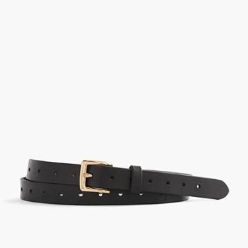 J.Crew Perforated Italian leather belt
