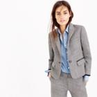 J.Crew Single-button blazer in mini-dot wool