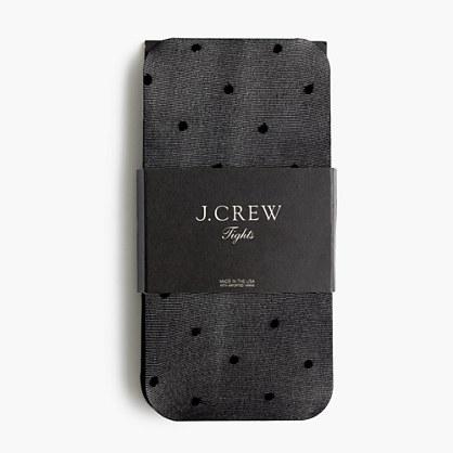 J.Crew Polka dot opaque tights