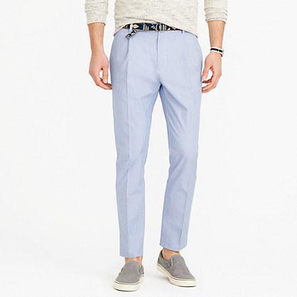 J.Crew Pleated trouser in houndstooth cotton