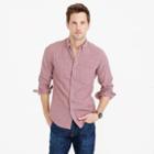 J.Crew Slim oxford shirt in navy and red check