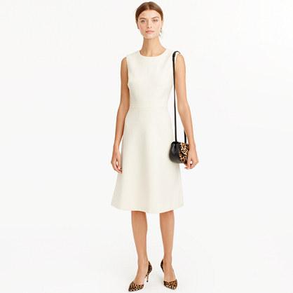 J.Crew Petite A-line dress in double-serge wool
