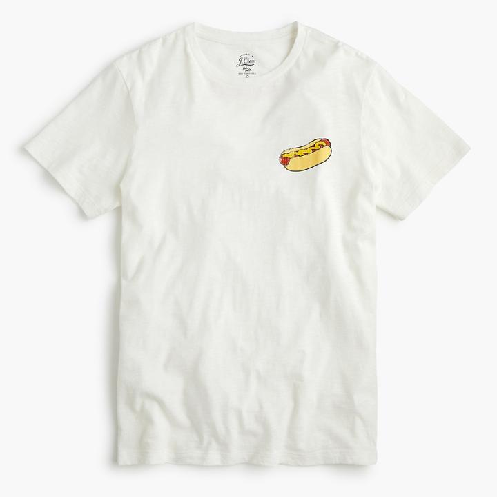 J.Crew Hot dog menu graphic T-shirt