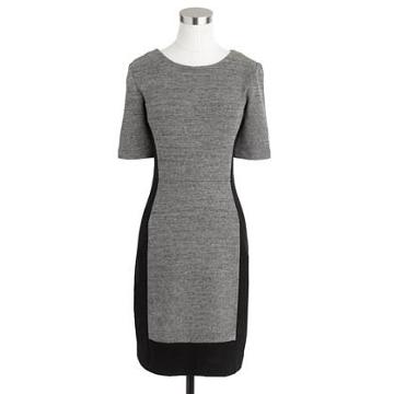 J.Crew Paneled stretch dress in colorblock