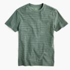 J.Crew Garment-dyed T-shirt in green stripe