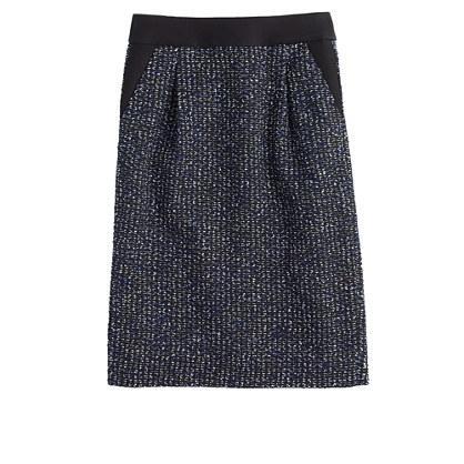 J.Crew Petite midnight tweed pencil skirt