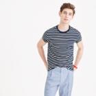 J.Crew Textured cotton pocket T-shirt in blue stripe